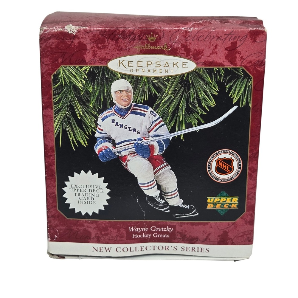 Hallmark Keepsake 1997 Wayne Gretzky Hockey Greats Ornament NY Rangers NHL 5"